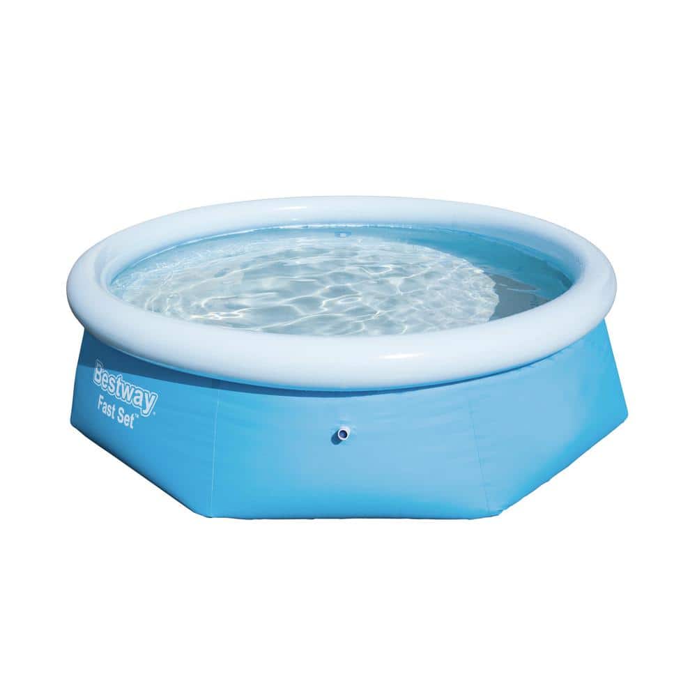 Bestway 10' x 30" Fast Set Round Inflatable Swimming Pool - Blue