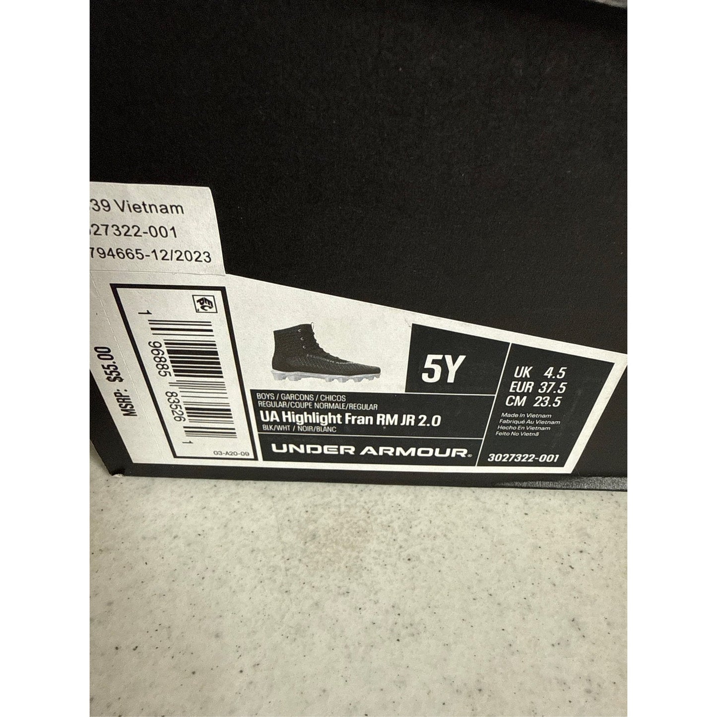 Under Armour Kids' Highlight Franchise 2.0 RM Football Cleats, Size 5Y
