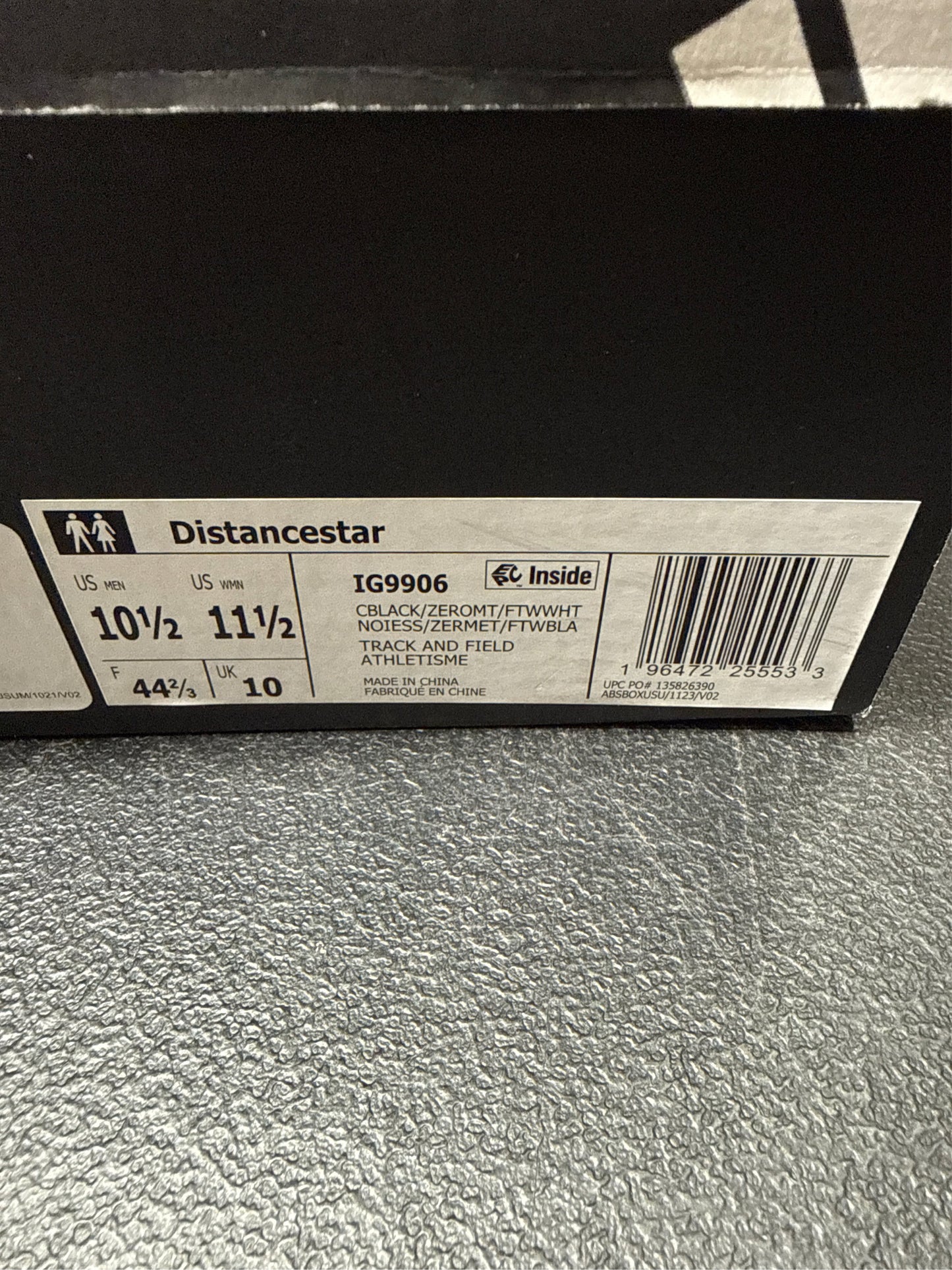 adidas Distancestar Unisex Track and Field Spikes - 10.5M/11.5W