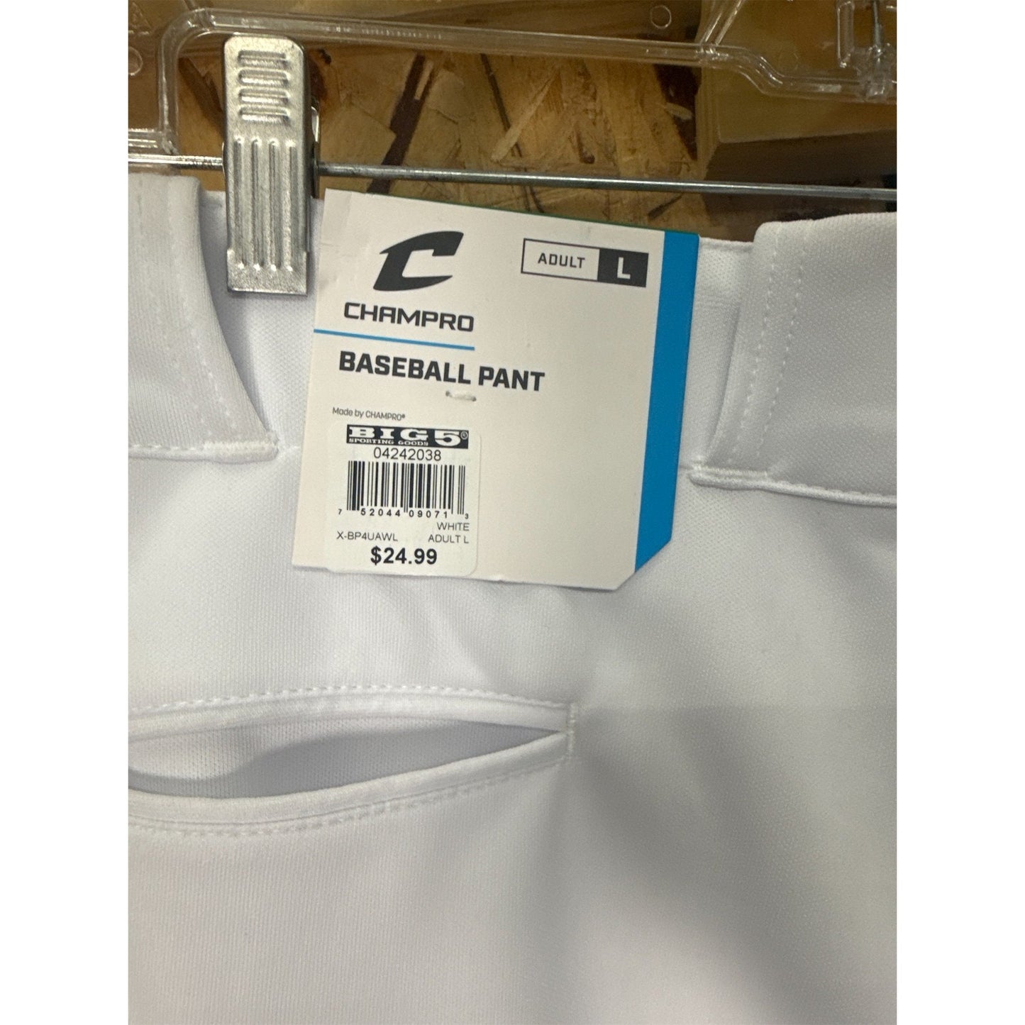 Champro Adult Open-Bottom Relaxed-Fit Baseball Pants Size L