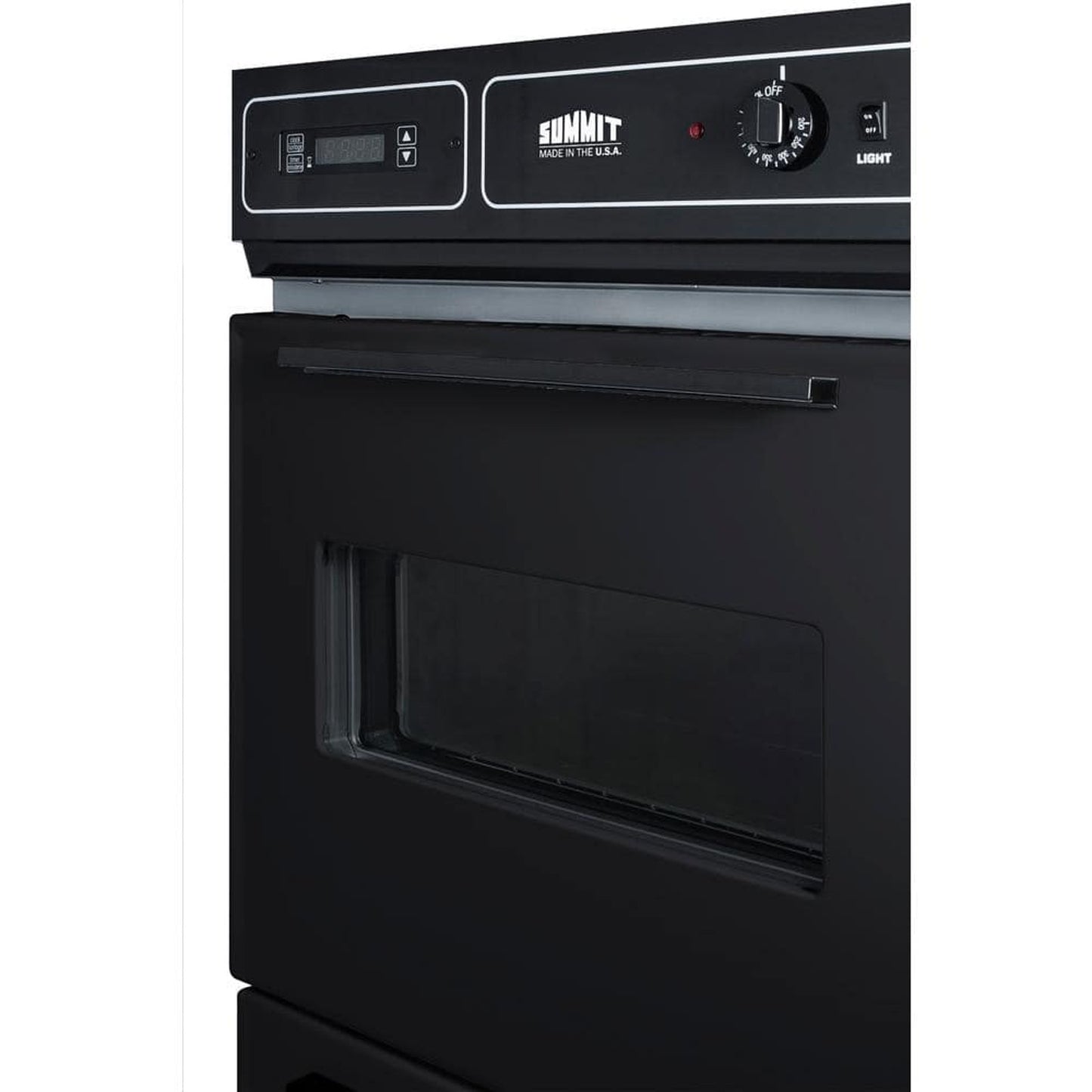 Summit 24" Single Gas Wall Oven TTM721-2DK in Black - 2.92 cu. ft.
