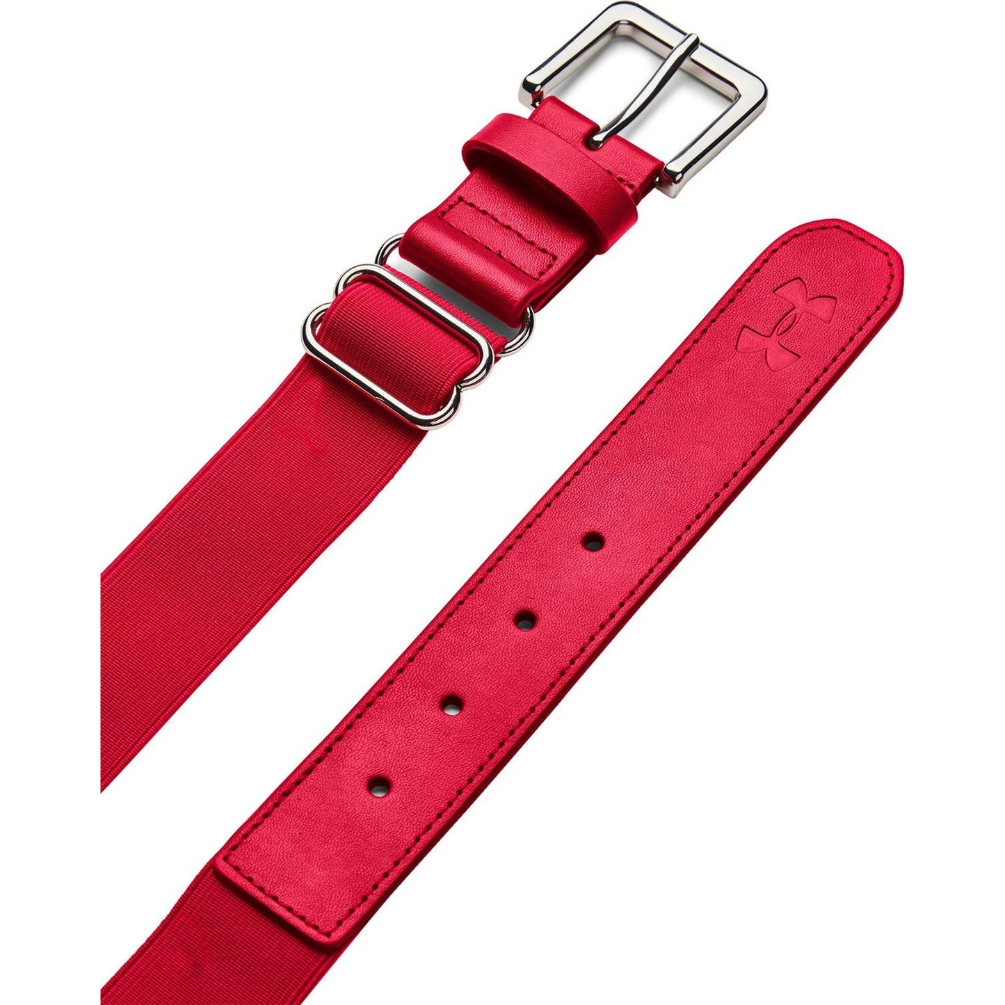 Under Armour Adult Baseball/Softball Belt - Adjustable Up to 46" Waist- Red