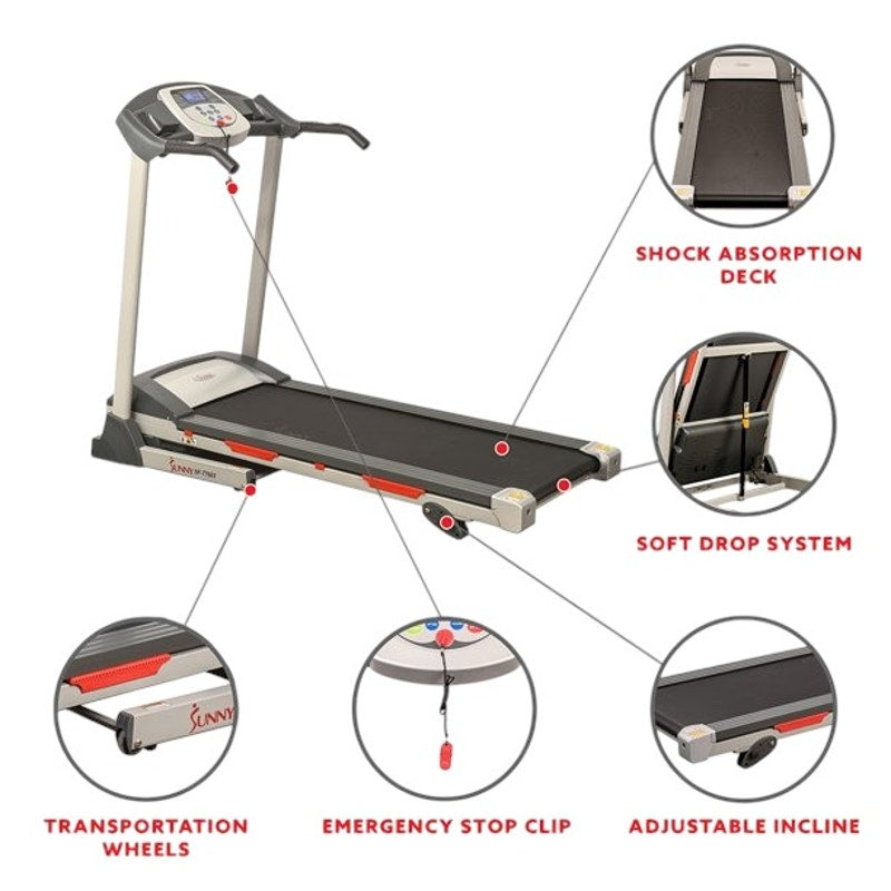 New!! Sunny Health & Fitness Electric Treadmill SF-T4400