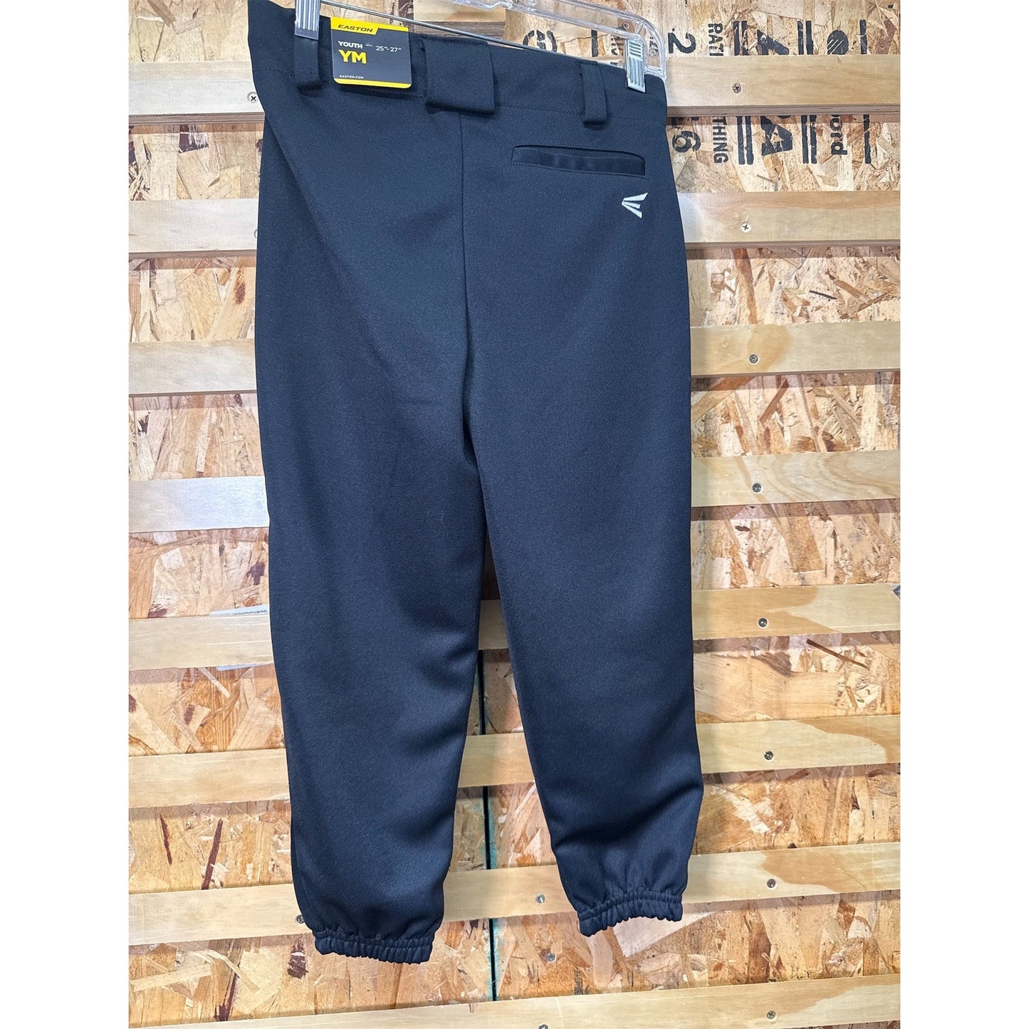 Easton Youth Pro Pull-Up Baseball Pants- Black Youth Medium