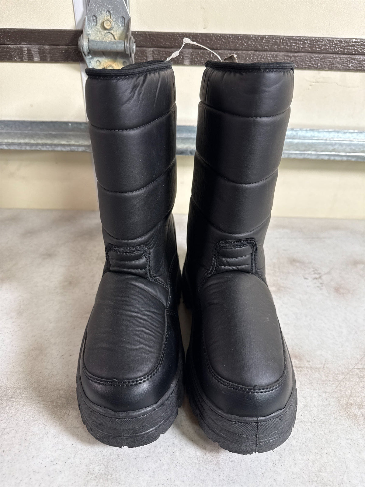 WFS Men's Insulated Winter Snow Boots - Black, Size 7