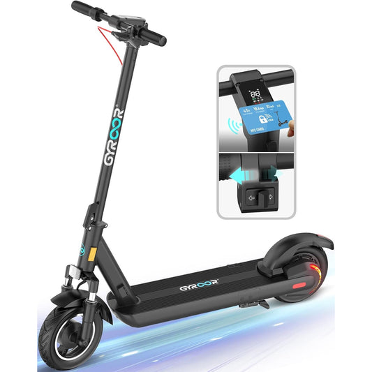 Gyroor Electric Scooter Adults with Dual Shock Absorbers Up to 31 Miles 18.6Mph