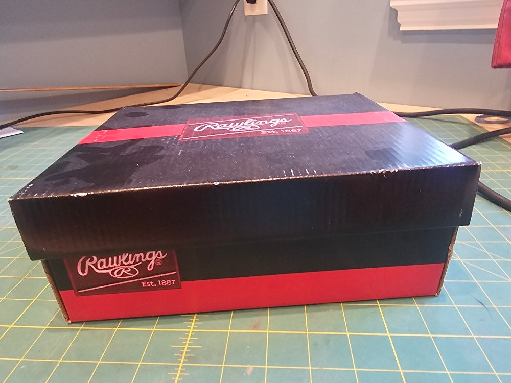 Rawlings Sideline Mid Youth Baseball Cleats - Black/Silver, Size 9