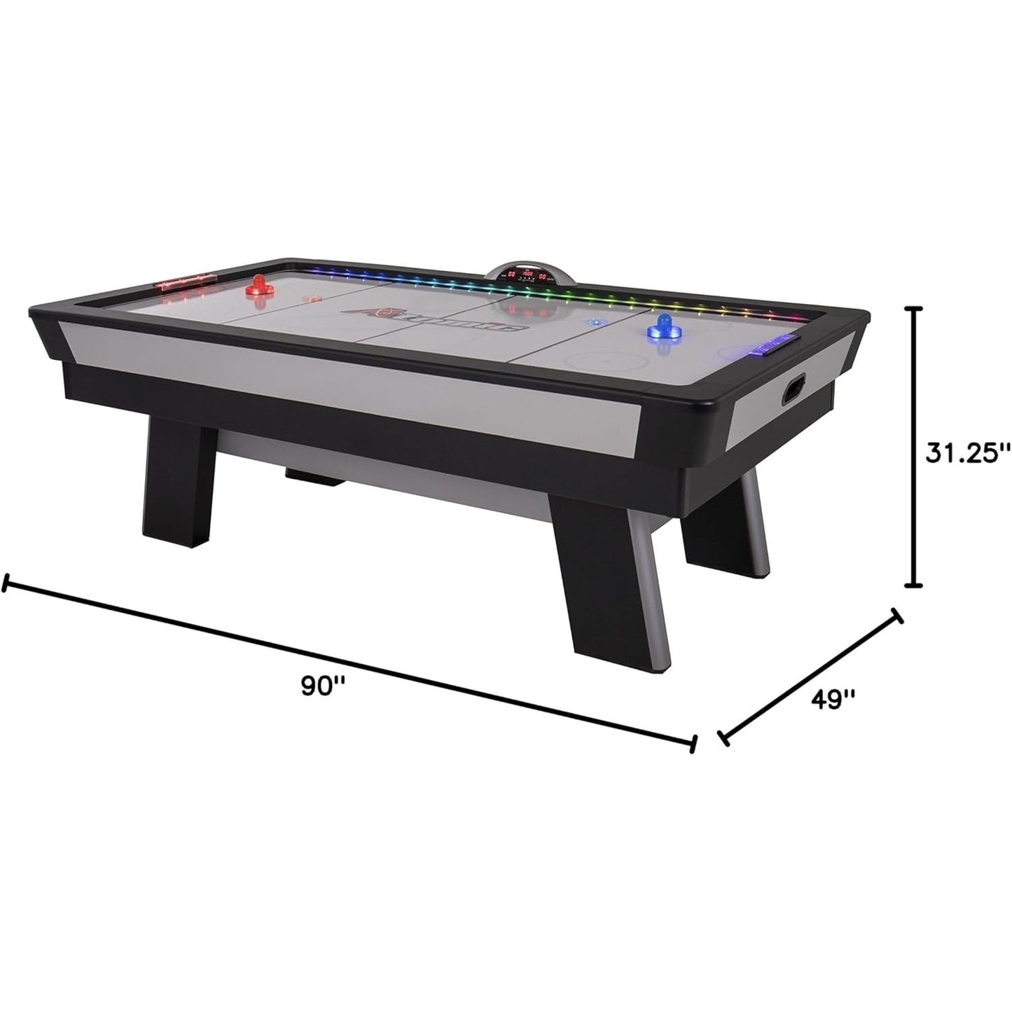 Atomic Top Shelf LED Illuminated 7.5’ Air Hockey Table G04865MDP