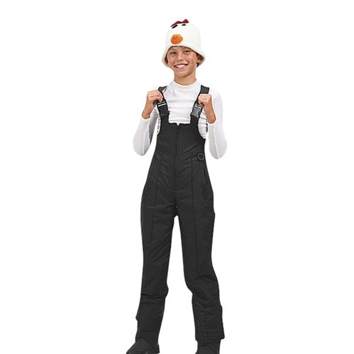 Sport Essentials Kids' Black Bib Snow Pants, Size 4