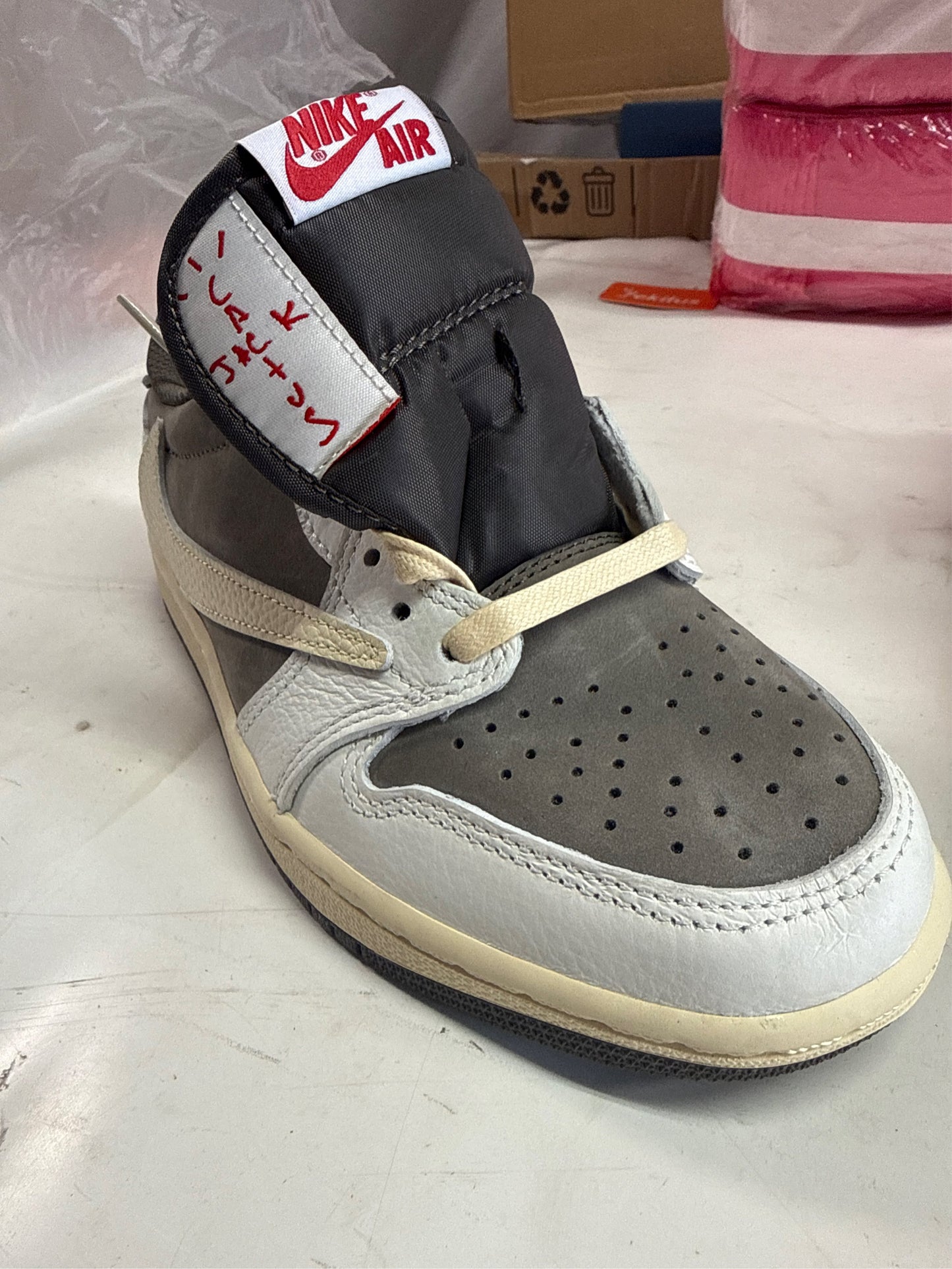 Jordan Preschool Air Jordan 1 Low OG SP PS DO5442 162 Travis Scott - Reverse Mocha - Size 12C