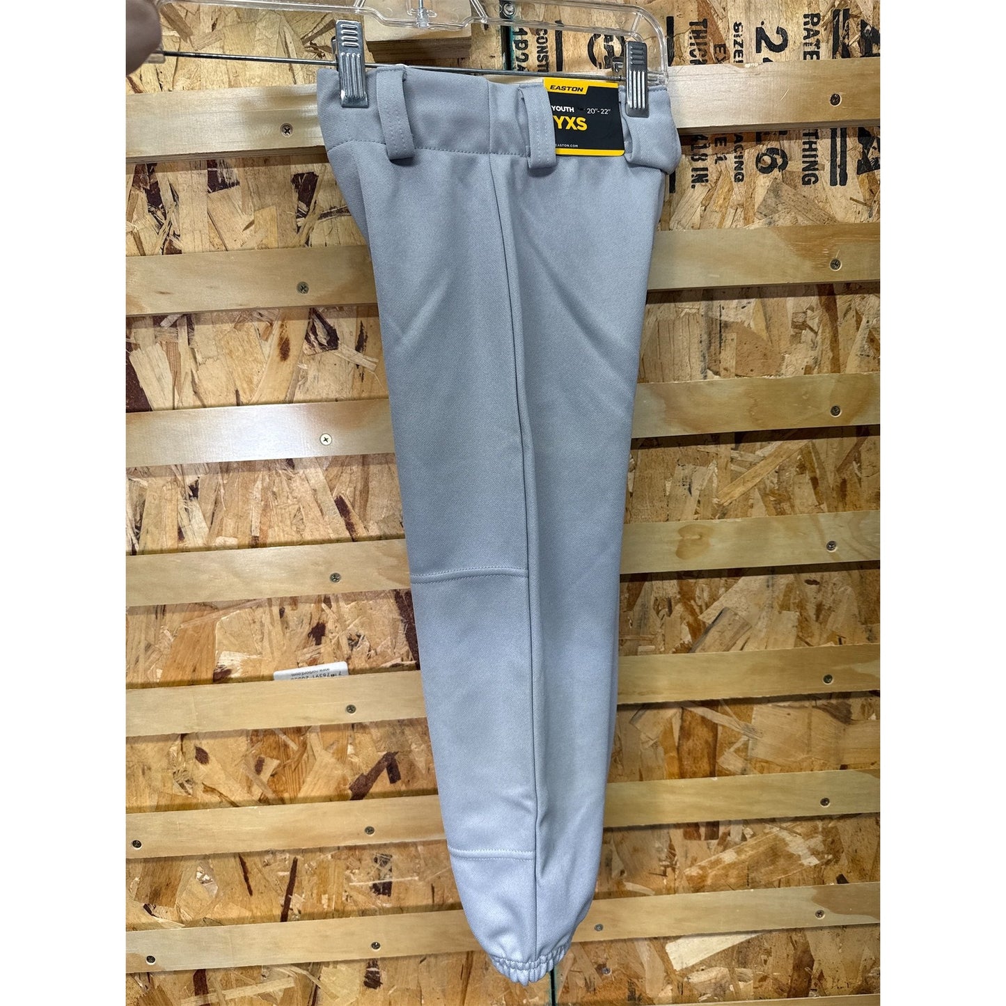 Easton Youth Pro Pull-Up Baseball Pants- Grey- Youth XS