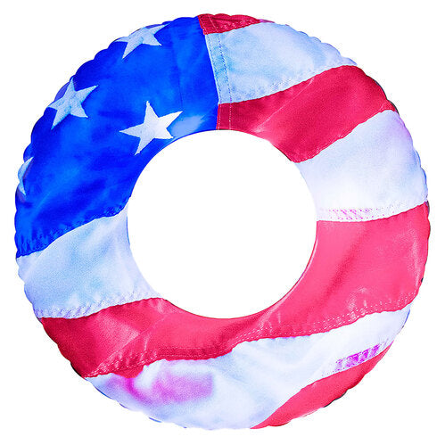 PoolCandy Illuminated Stars and Stripes Large Inflatable LED Pool Tube