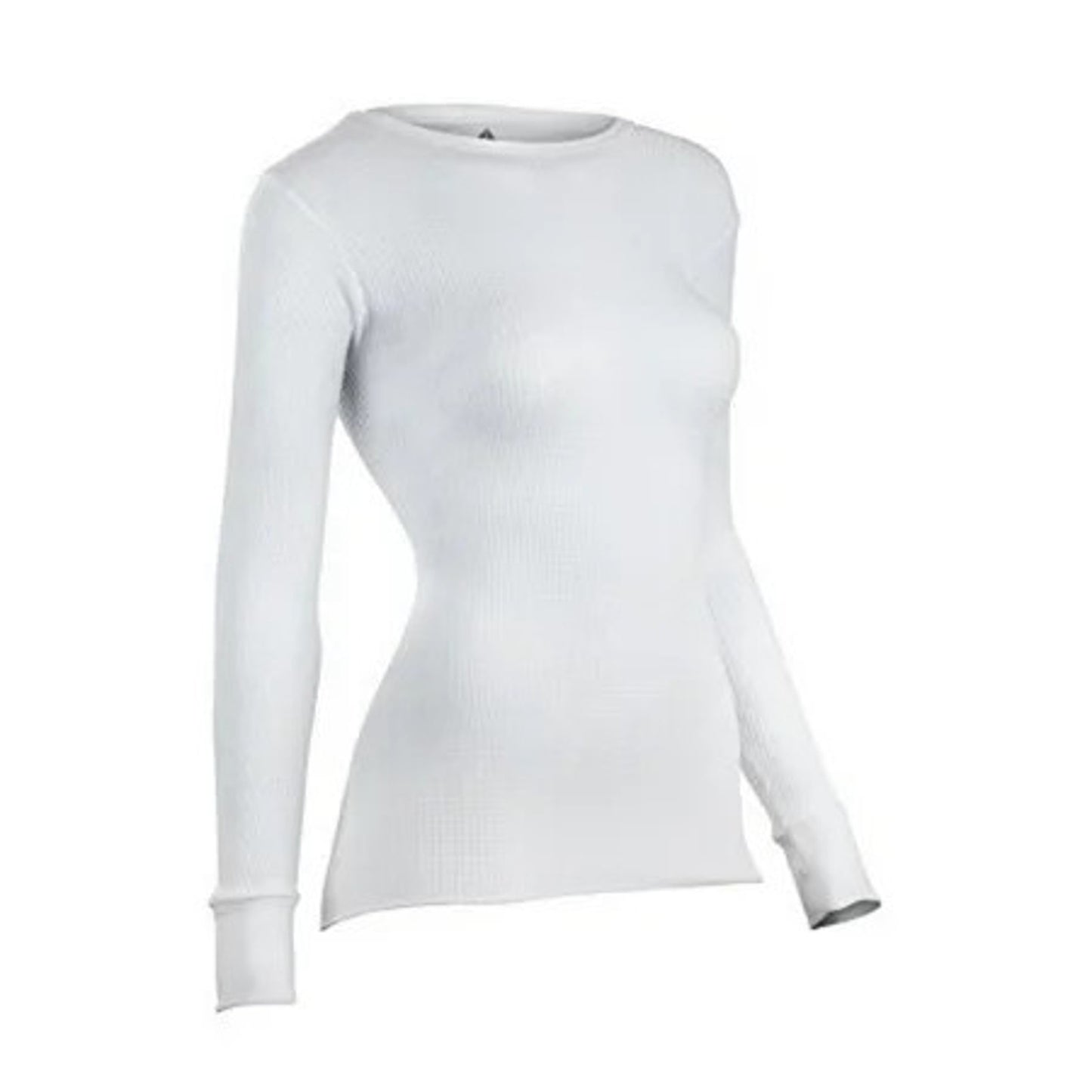 Indera Women's White Warmwear Traditional Waffle Knit Thermal Top