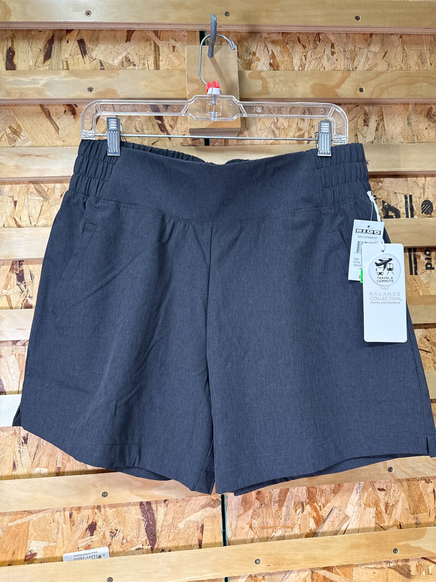 Balance Collection Women's Athletic Shorts with Pockets - Dark Grey, Medium