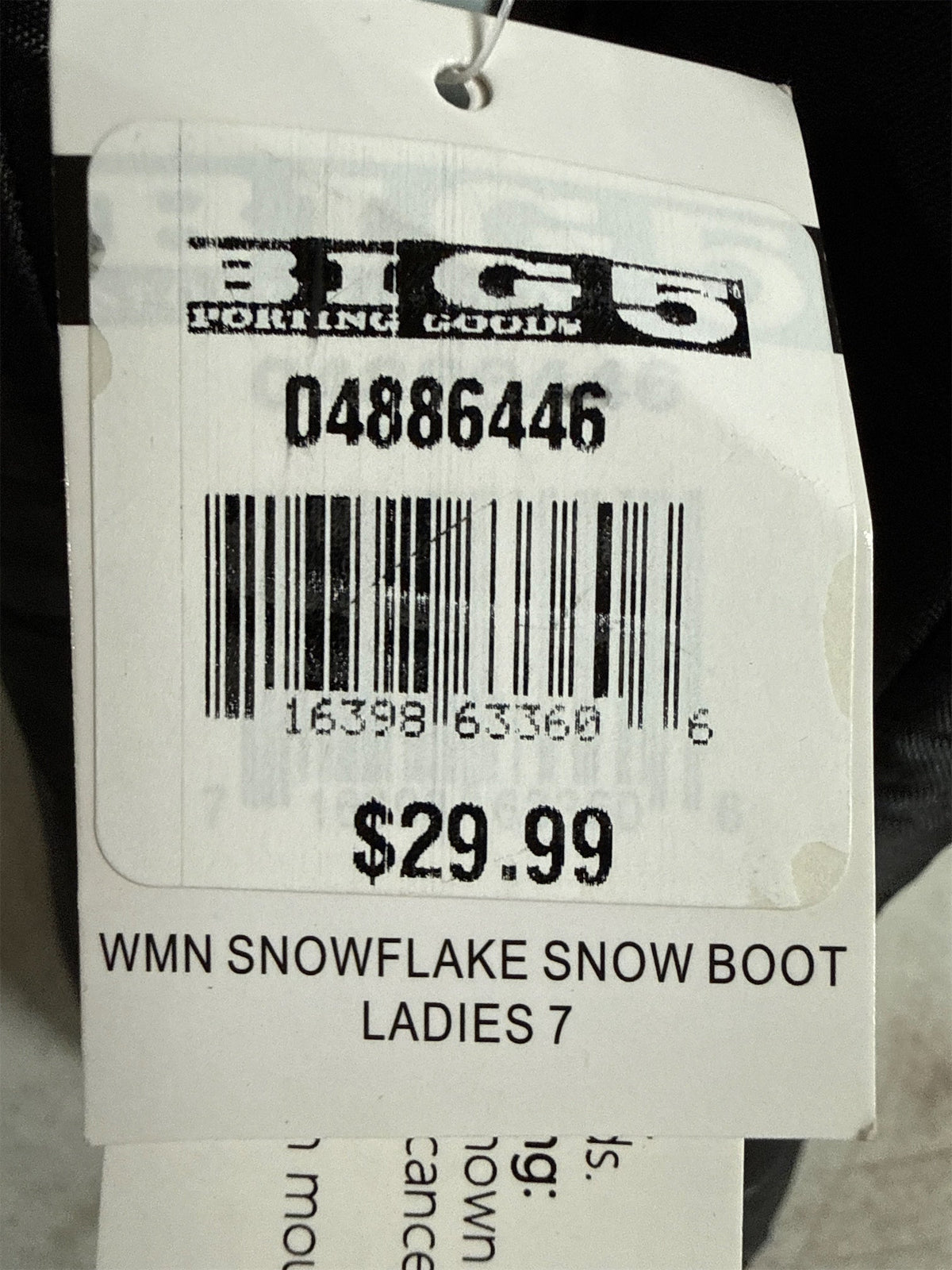 WFS Women's Snowflake Insulated Winter Snow Boots - Black, Size 7