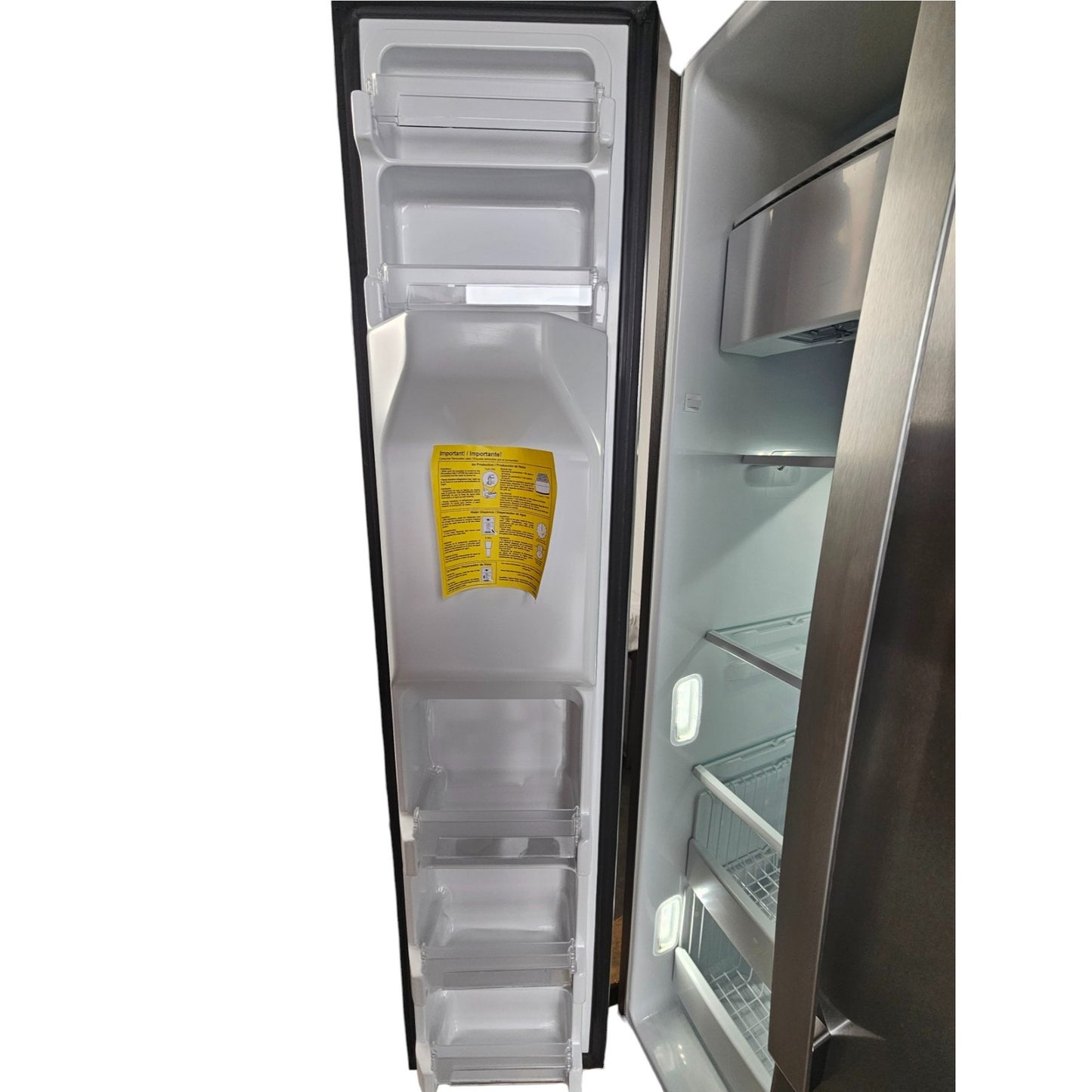 GE 21.8 Cu.Ft. Side-by-Side Counter-Depth Refrigerator Stainless Steel GZS22IYNFS