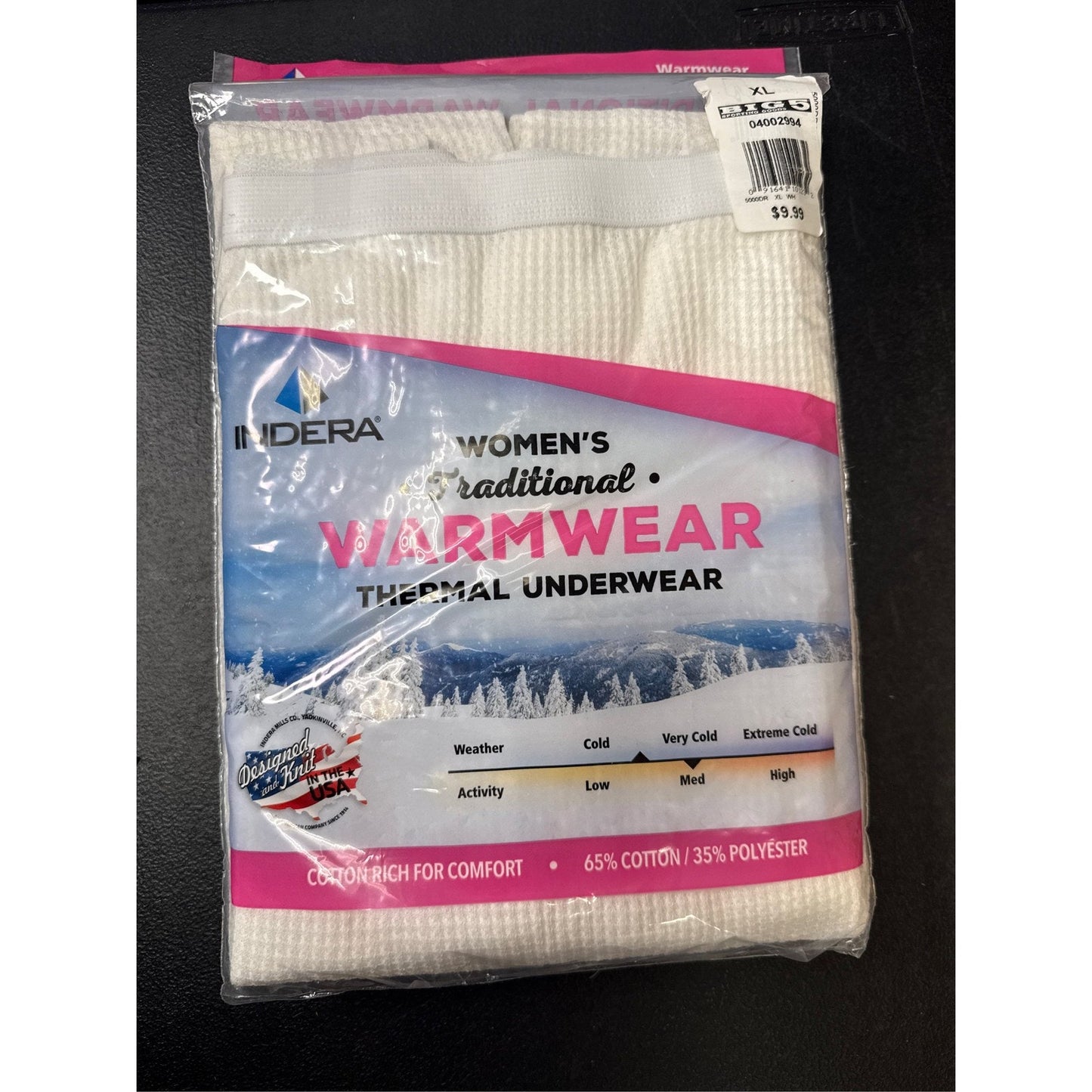 Indera Women's Traditional Long Johns Thermal Underwear Pant XL