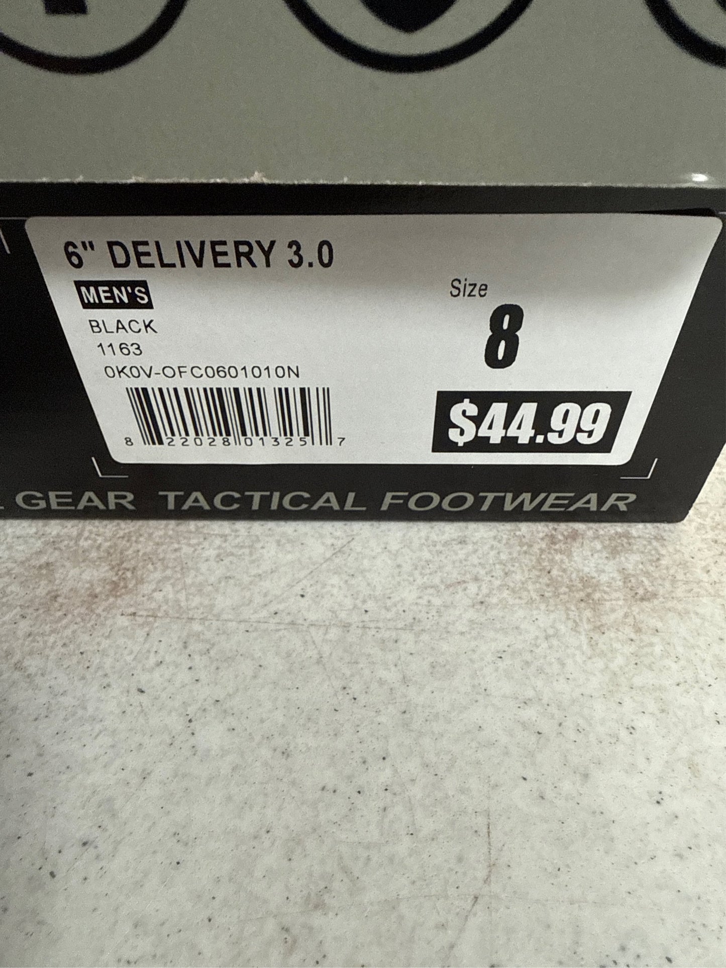 Response Gear Men's Delivery 3.0 6-Inch Service Boots - Black, Size 8