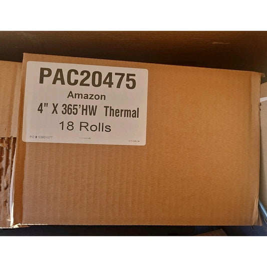 4" X 365' HW Thermal Paper Rolls Case of 18 core is 3/4" For POS Register Tape