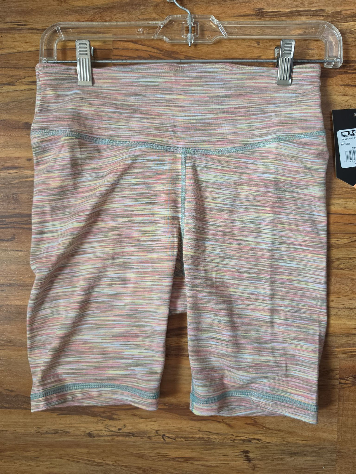 Fit Essentials Women's Space Dye High-Waisted Bike Shorts, Size S