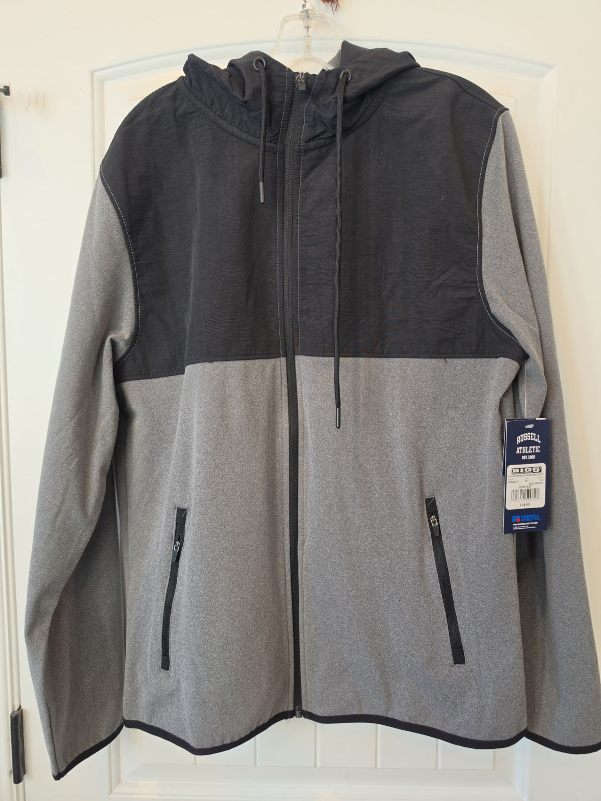 Russell Athletic Men's Colorblock Full-Zip Hooded Jacket