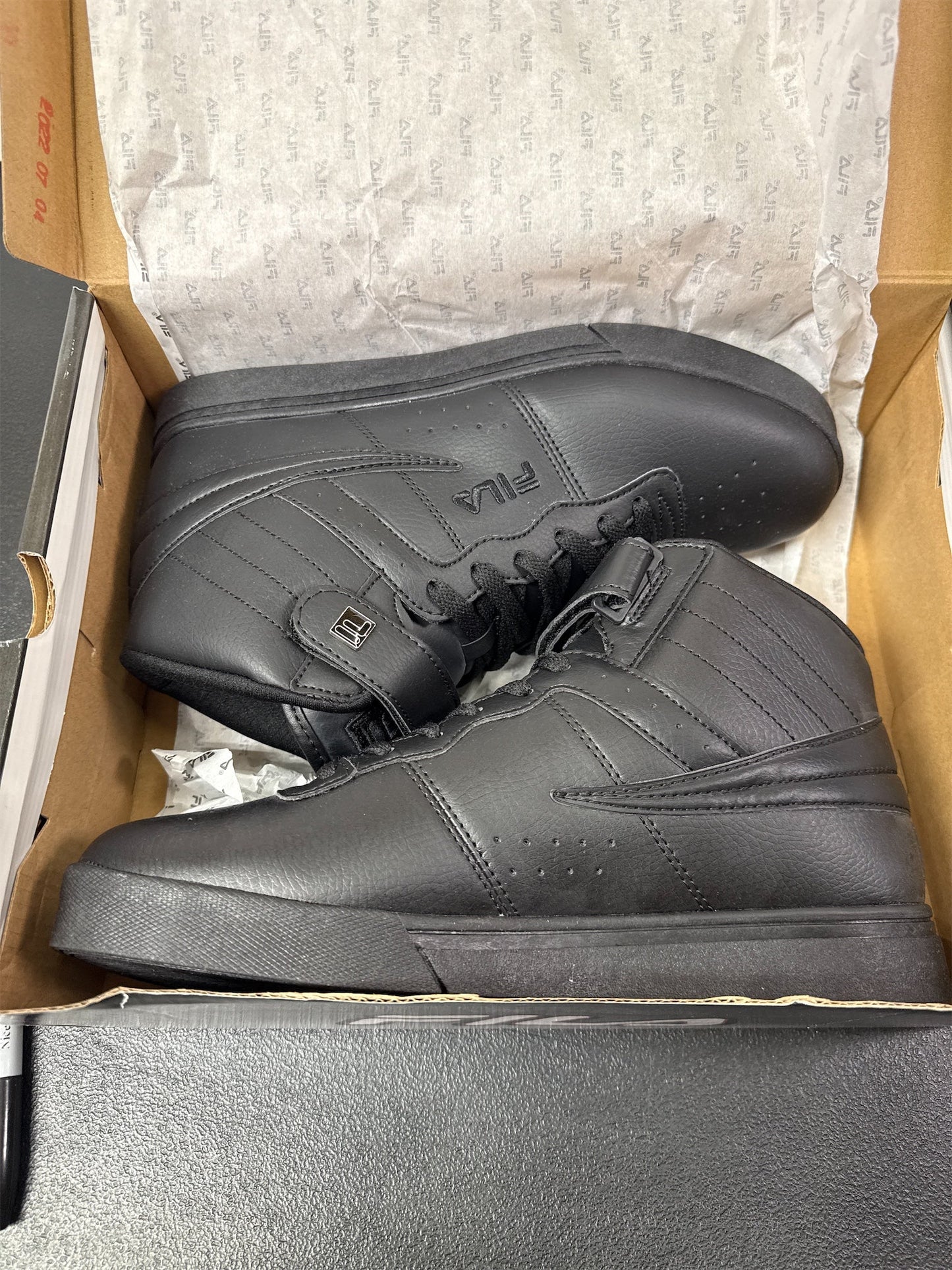 Fila Men's Vulc 13 High-Top Sneakers - Black, Size 10