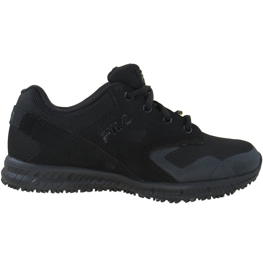 Fila Women's Slip Resistant Memory Layers Evo SR WR Shoes - Black, 7.5
