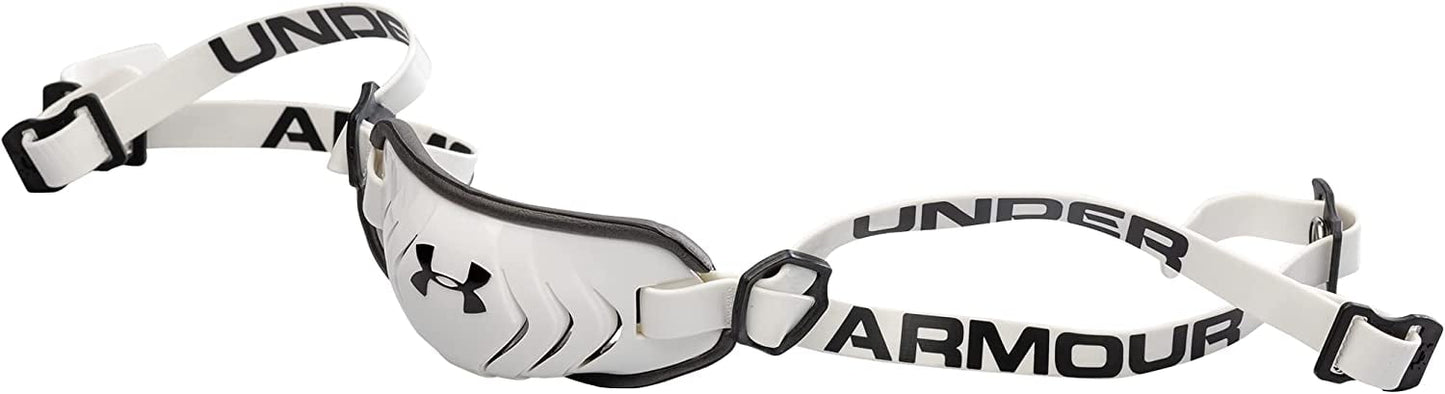 Under Armour Spotlight Football Helmet Chin Strap - Adult, White/Black