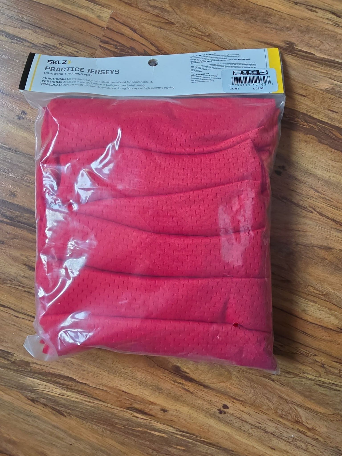 SKLZ Youth Practice Training Vests, 6-Pack - Red