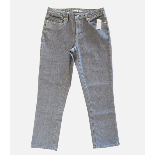 Women s Lands' End Classic Grey Jeans- Size 12 NWT