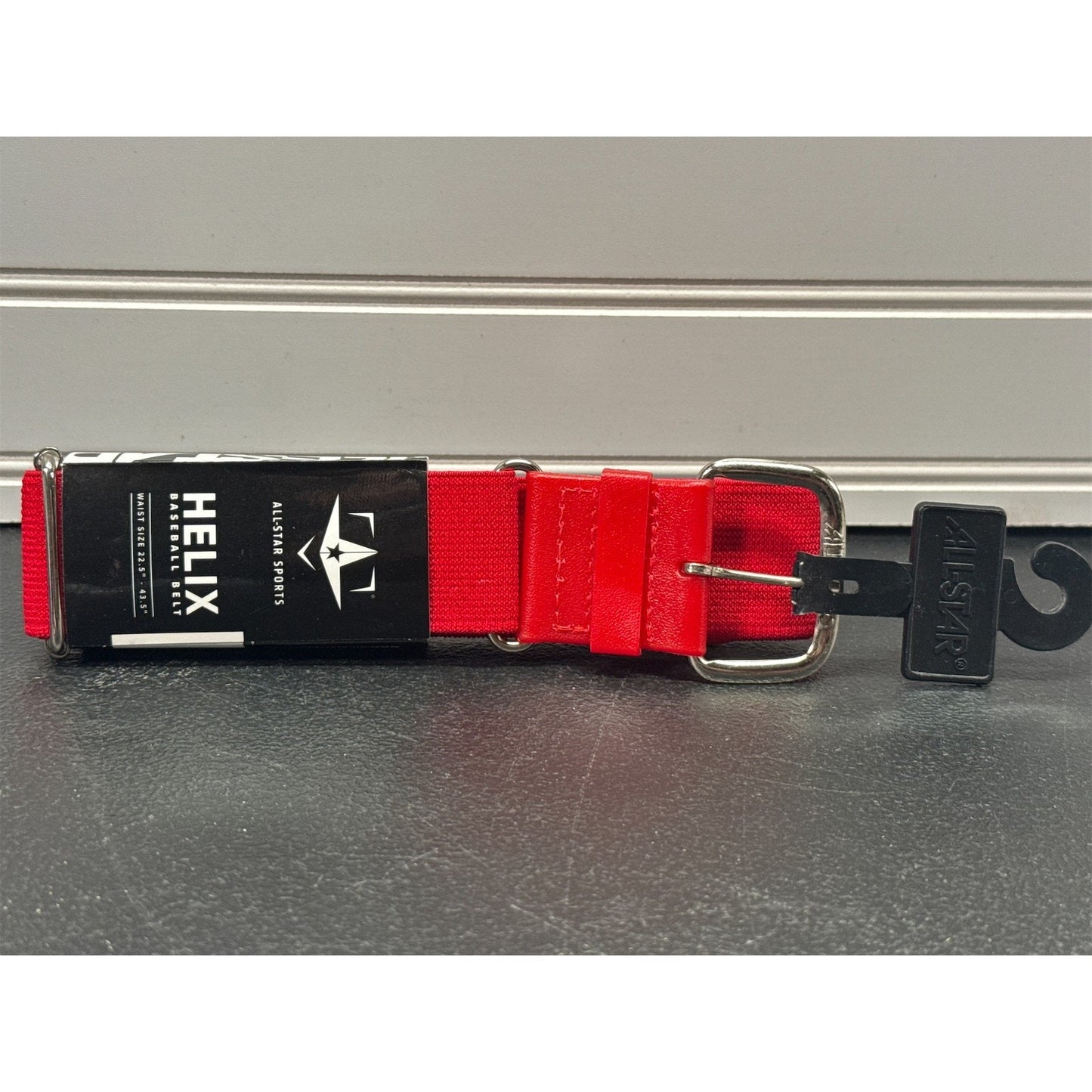 All-Star The Helix Youth Belt 1025 Lifetime Elastic Team Belt- Red