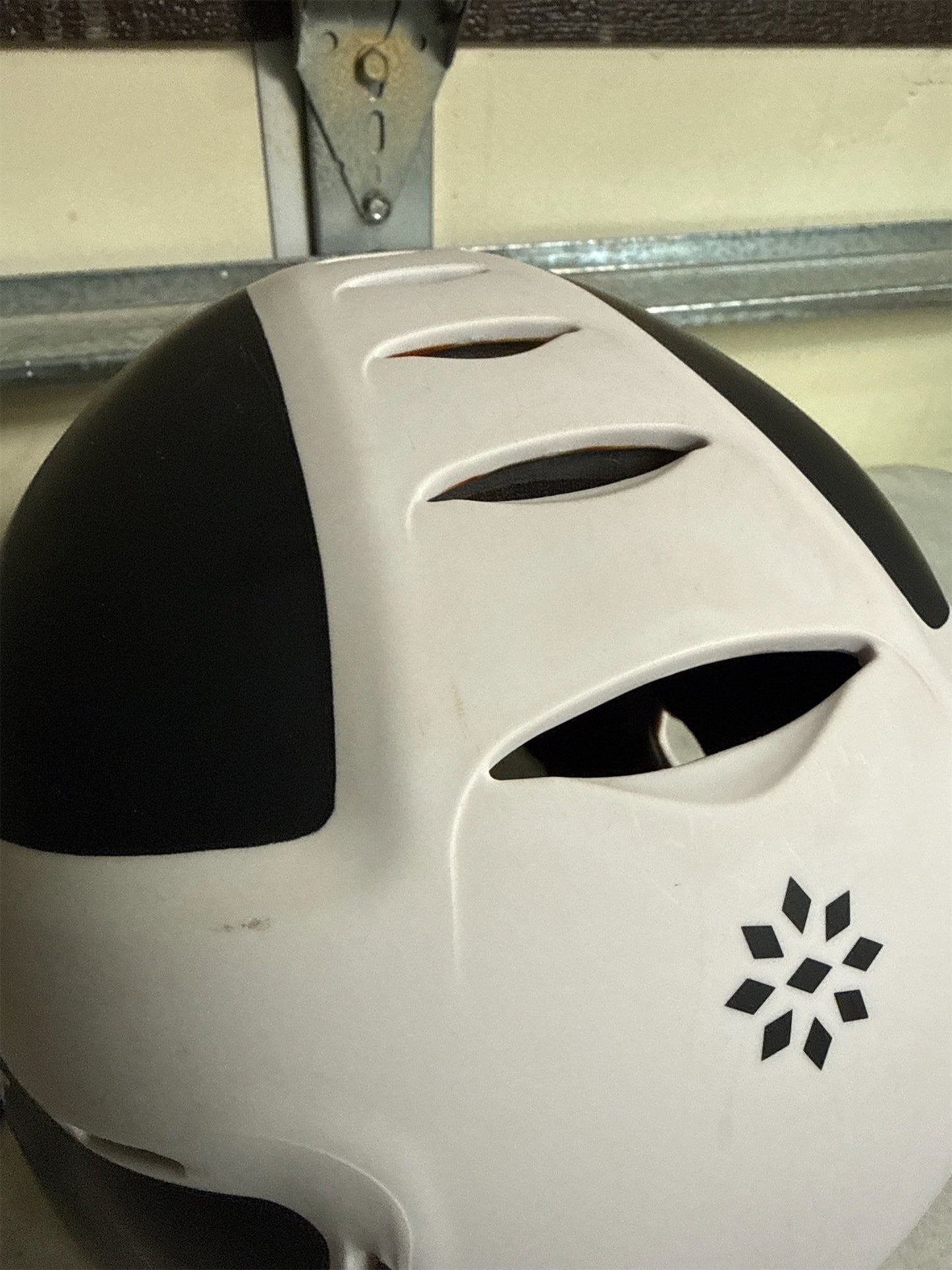 RIP-IT Vision Pro Matte Two-Tone Softball Batting Helmet with Face Guard - Black/White, M/L