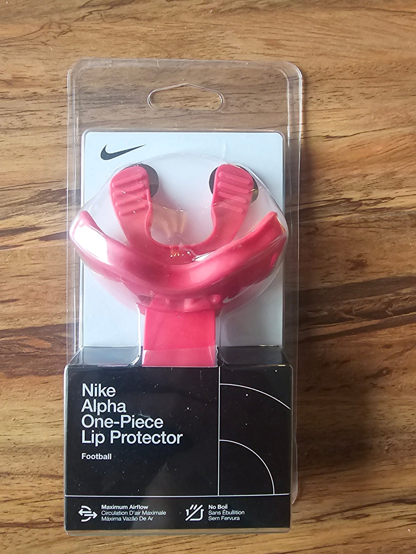 Nike Alpha Adult Football Lip Protector Mouthguard - Red