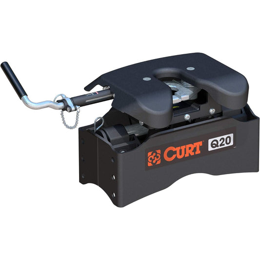 CURT Q20 5th Wheel Hitch Head - 20K lbs, Quiet Ride, Easy Operation