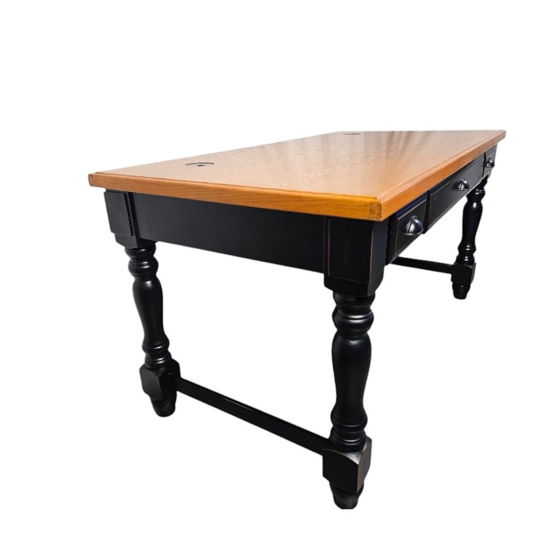 Hardwood Writing Table Desk with Storage Drawers