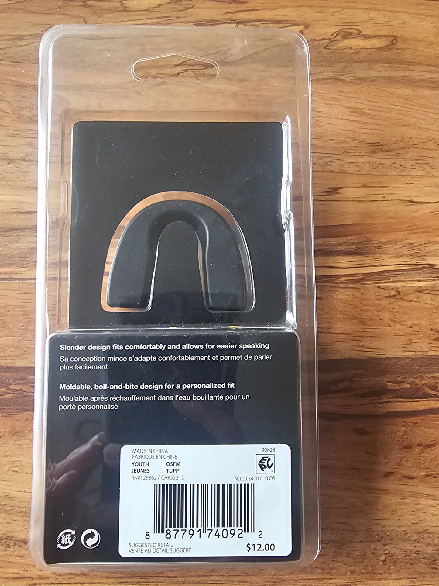 Nike Vapor Slim Youth Football Mouthguard - Black/White