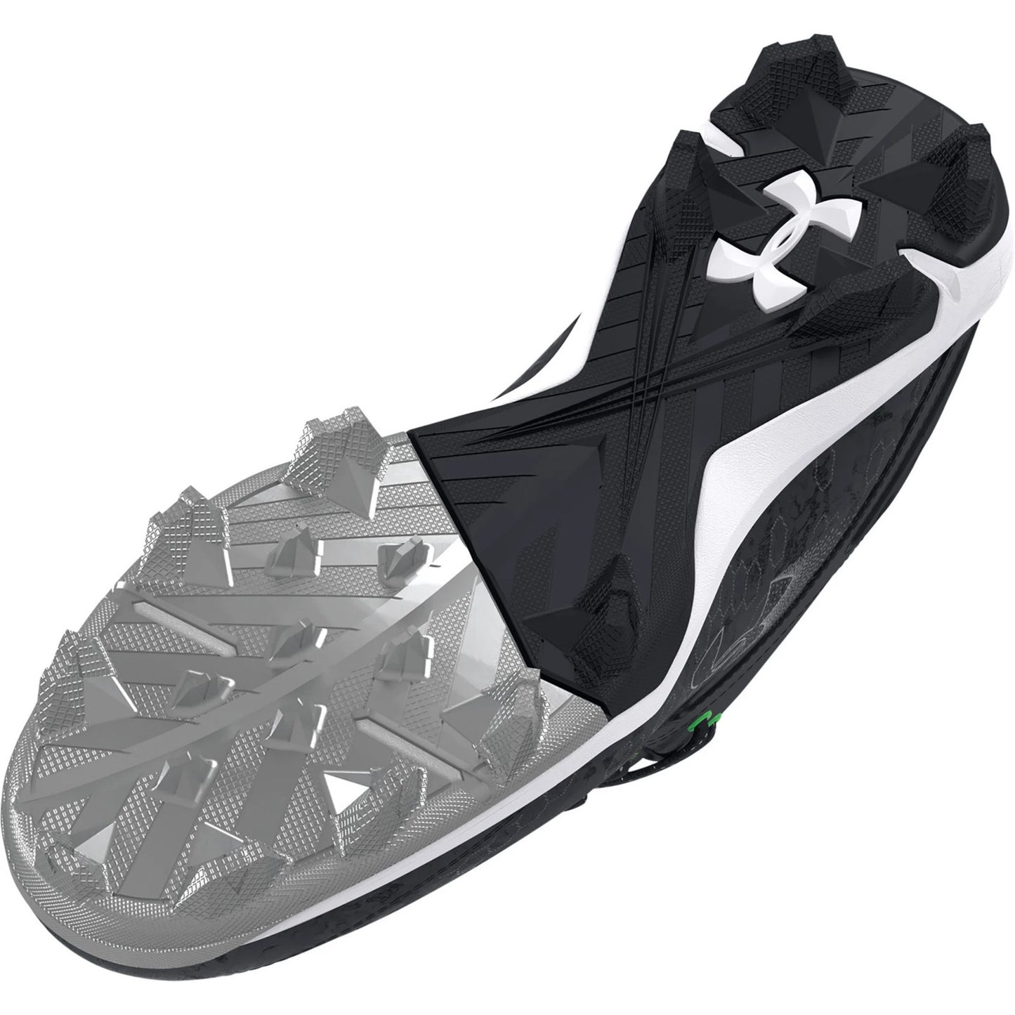 Under Armour Harper 8 Mid RM Baseball Cleats - Size 12, Black/Silver