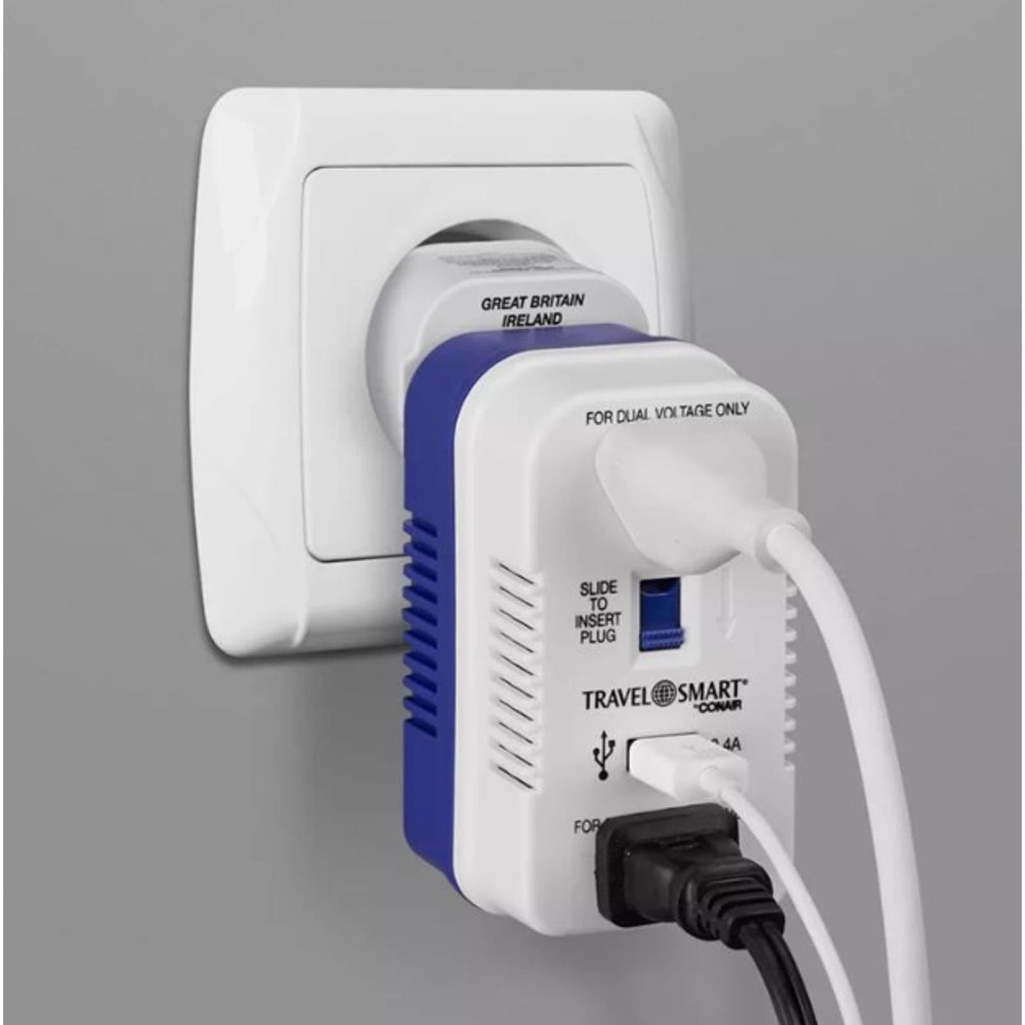 Converter and Worldwide Adapter Set with USB