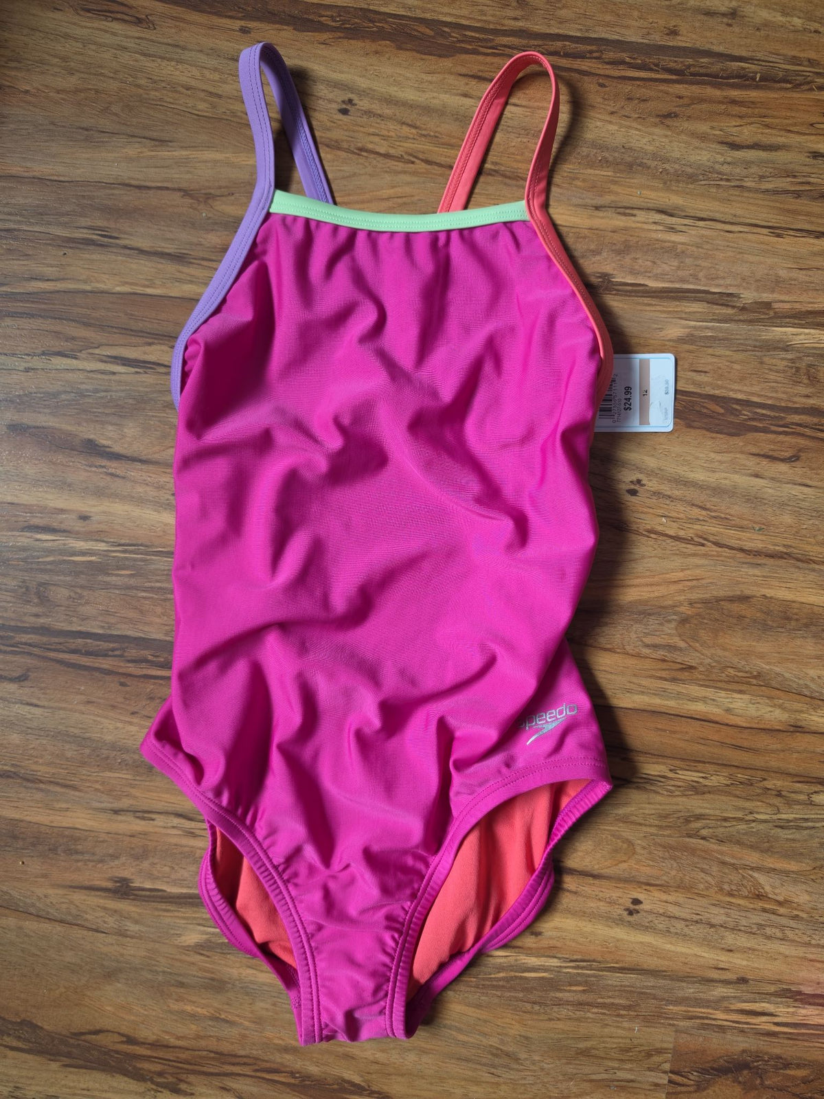 Speedo Women's Solid Propel Back One-Piece Swimsuit