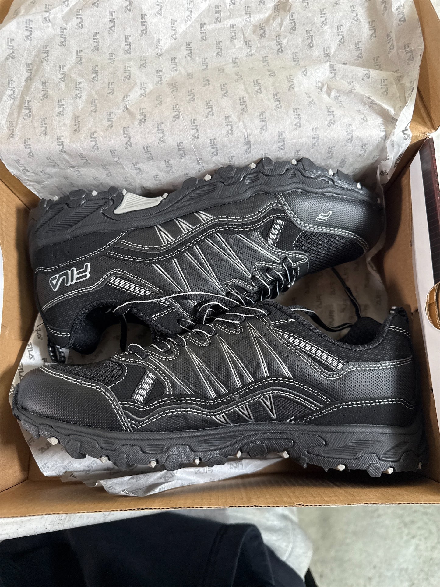 Fila Kids' AT Peake 21 Trail Running Shoes - Black, Size 6