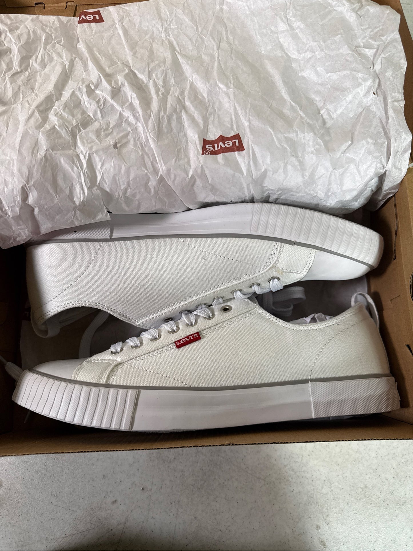 Levi's Men's Anikin C CVS Low Top Sneakers - White, Size 10