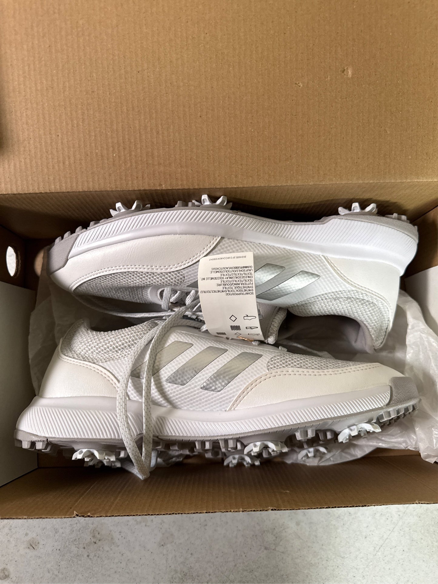 Adidas Women's Tech Response 2.0 Golf Shoes - White/Silver/Grey - Size 8