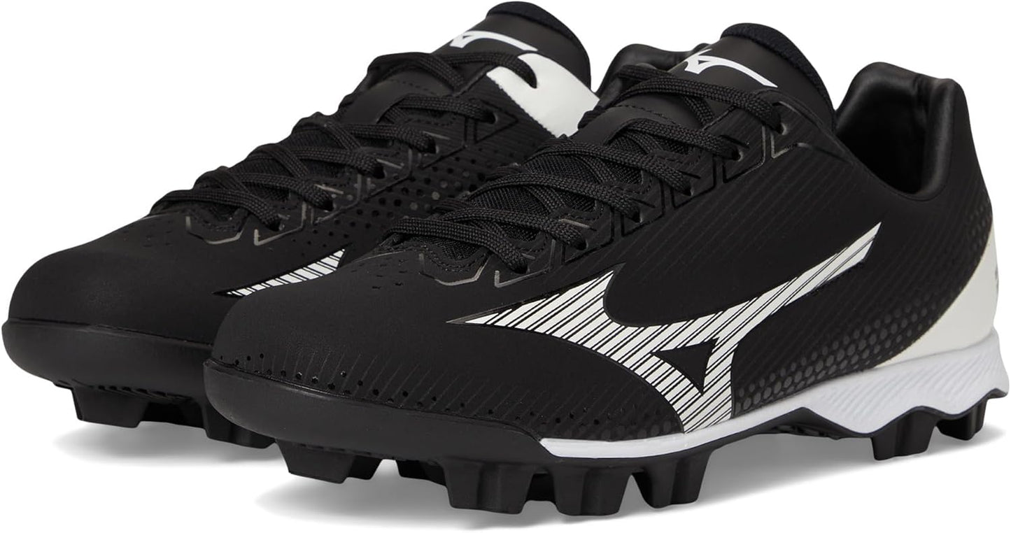 Mizuno Women's Wave Finch LightRevo TPU Softball Cleats - Black/White, Size 7