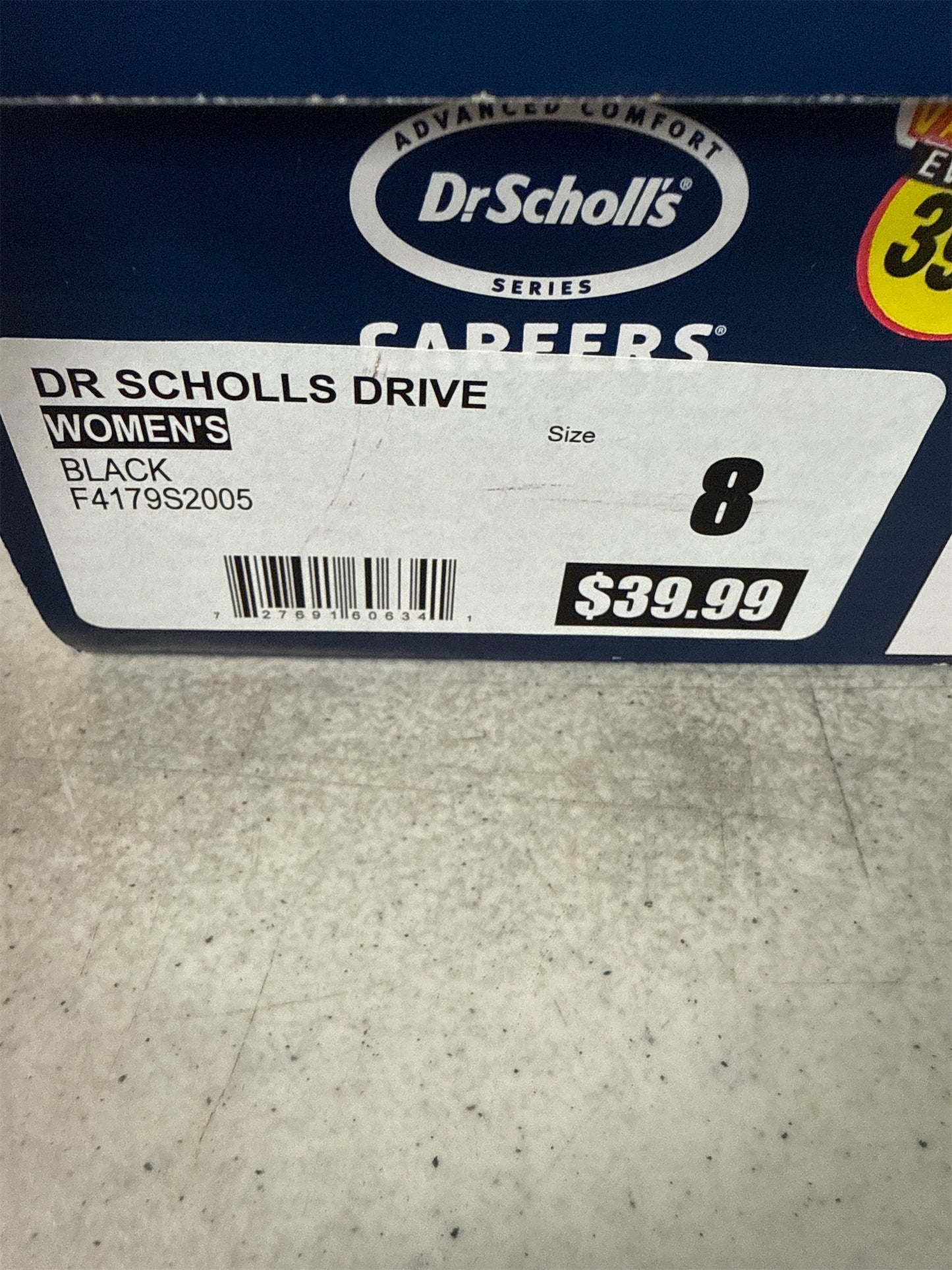 Dr. Scholl's Women's Drive Slip-Resistant Work Sneakers - Black, Size 8