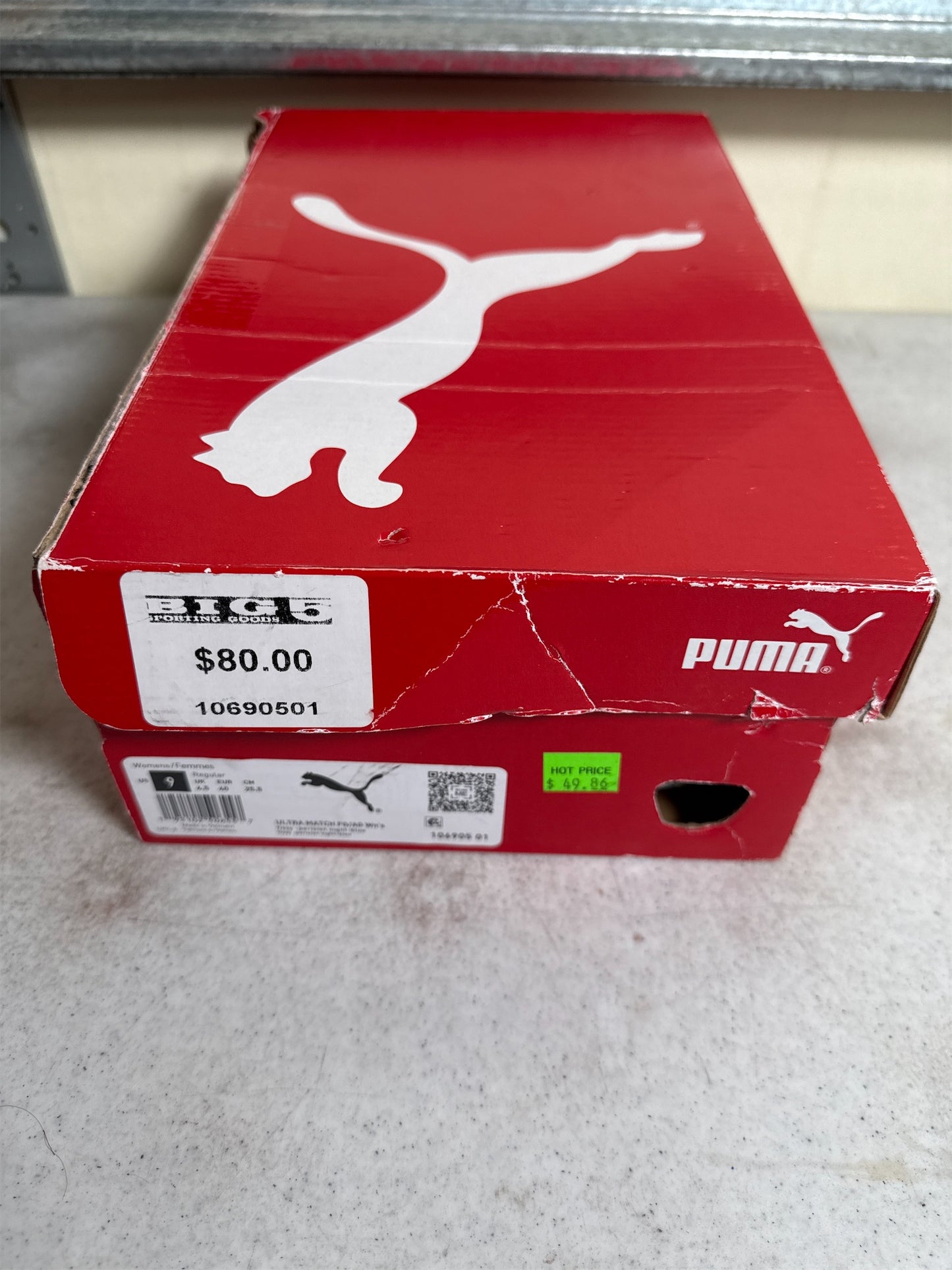 Puma Women's Ultra Match FG/AG Soccer Cleats - Fizzy Light/Parisian Night, Size 9