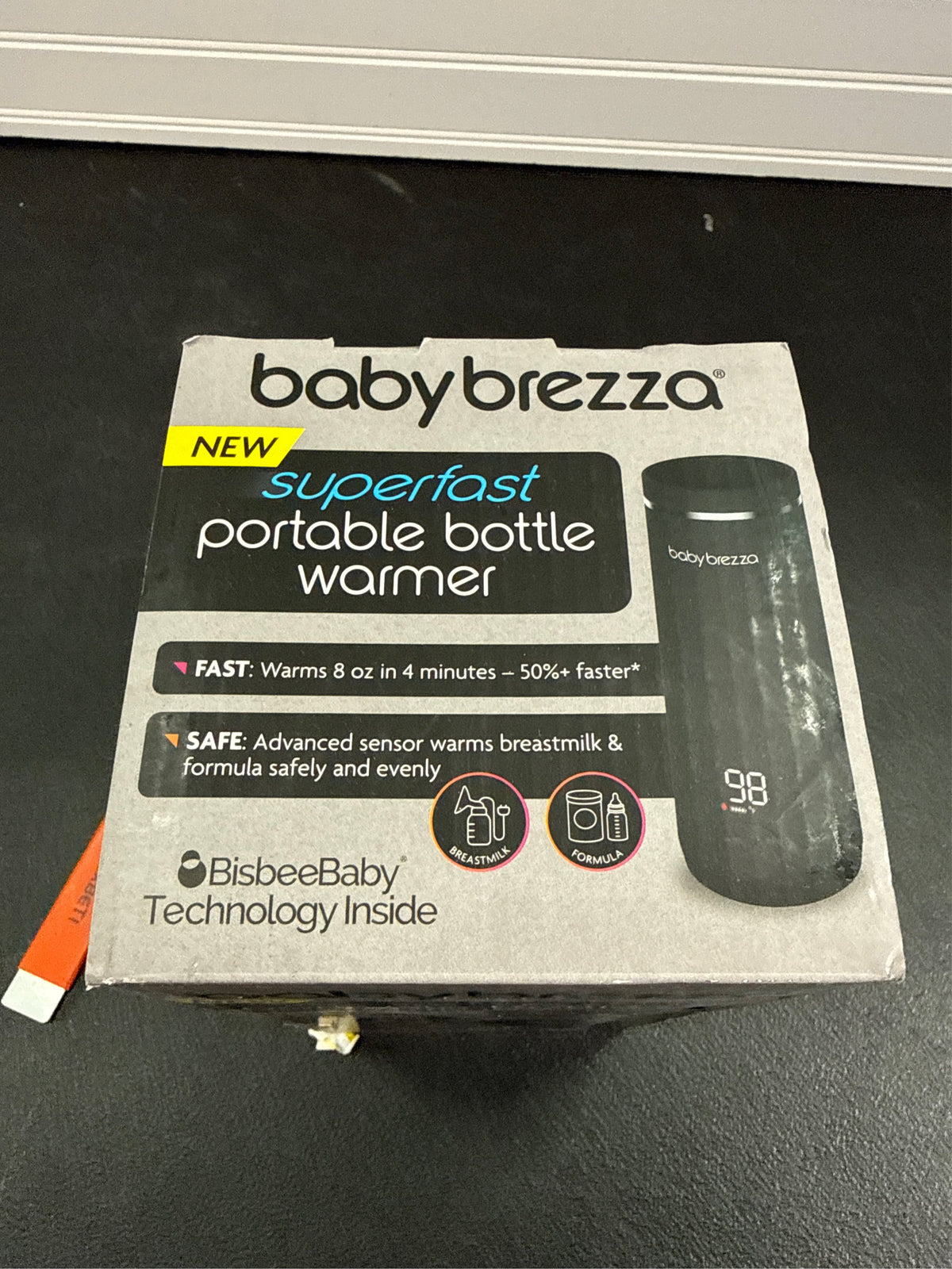 Baby Brezza SuperFast Portable Baby Bottle Warmer - Black