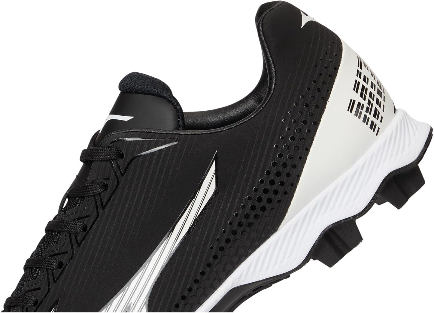 Mizuno Women's Wave Finch LightRevo TPU Softball Cleats - Black/White, Size 7