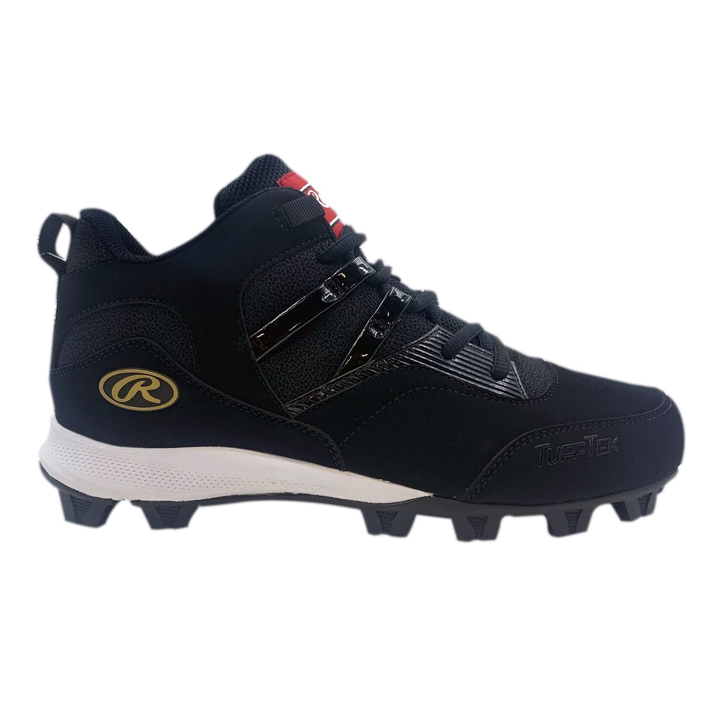 Rawlings Sideline Mid Men's Baseball Cleats - Black/Gold, Size 10.5