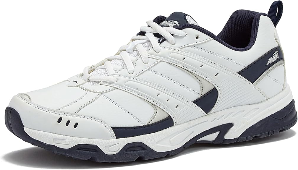 Avia Avi-Verge Men's Wide Training Shoes - White/Dark Blue, Size 8