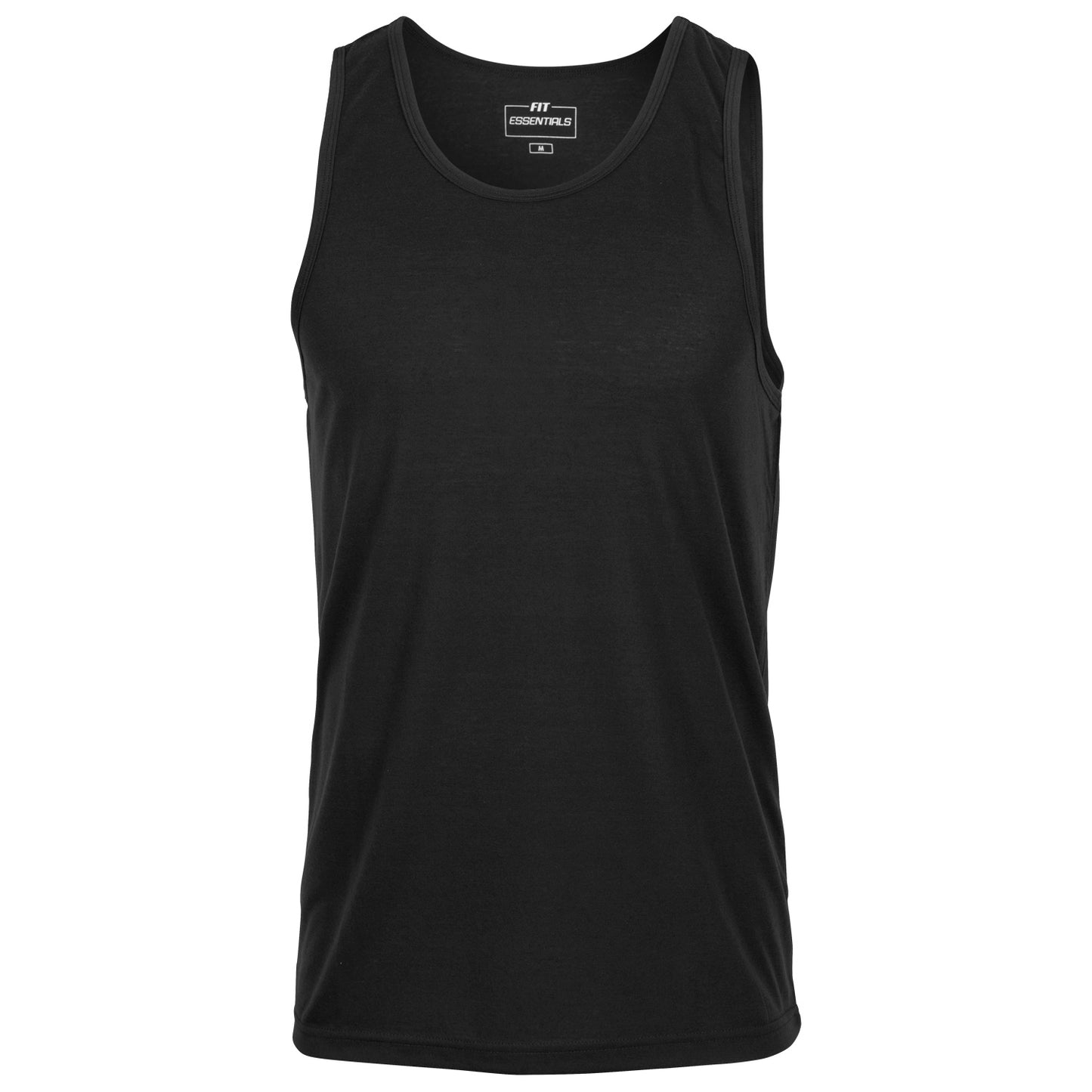 Fit Essentials Boys' Performance Sleeveless Tank Top - Black, Size M